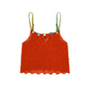 YANYAN KNITS 25 Spring/Summer BORLOR Camisole/Woven Lined Mini Skirt YYK-YYW25-0081-HONG Red Top